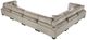 Homelegance® Traverse 6-Piece Taupe Modular Sectional-5