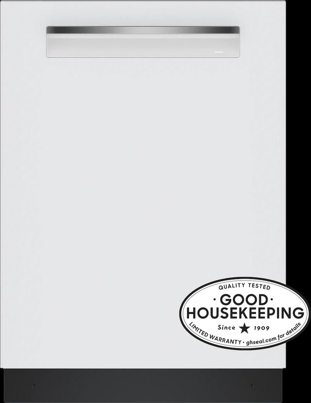 Bosch® 800 Series 24" White Top Control Built-In Dishwasher-1