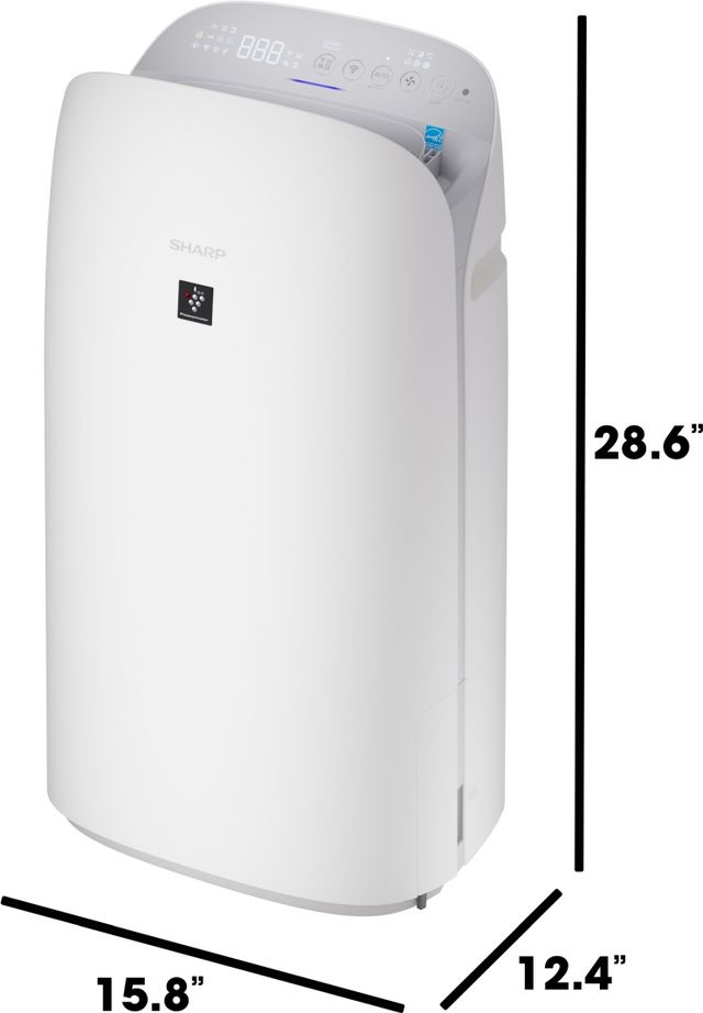 Sharp® White Smart Air Purifier and Humidifier with Plasmacluster Ion Technology-9