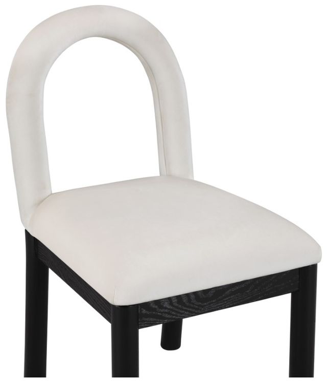 Meridian Furniture Conrad Cream/Black Upholstered Dining Side Chair-4