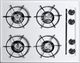 Summit® 24" White Gas Cooktop-0
