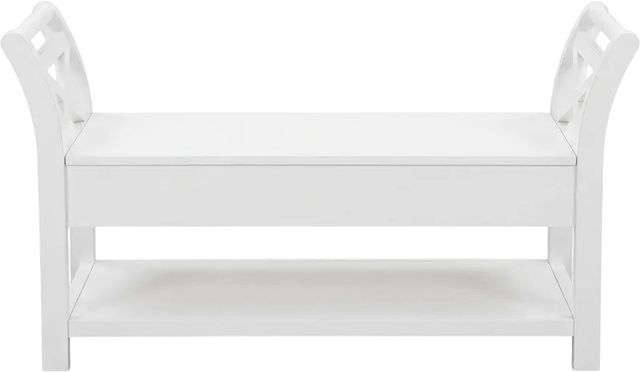 Sunny Designs™ Marble White 48" Accent Bench with Storag-2