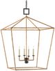 Currey & Company Denison Natural Large Lantern Chandelier-0