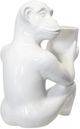 Harp & Finial® Jane White Chimp Candle Holder-2