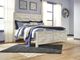 Signature Design by Ashley® Bellaby Whitewash King Crossbuck Panel Bed-2