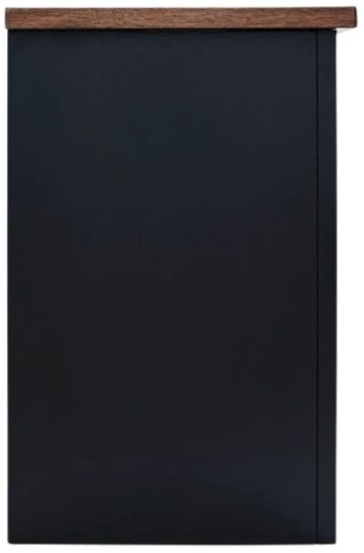 Signature Design by Ashley® Wildenauer Black/Brown TV Stand with Electric Fireplace-1