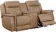Leather Italia™ Cambria Fischer Saddle Power Reclining Loveseat with Console-0