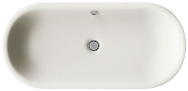 Kohler Iron Plains® Biscuit 33" Oval Drop-In/Undermount/Vessel Bathroom Sink with Iron Black Painted Underside-1