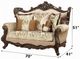 ACME Furniture Shalisa Beige/Walnut Loveseat-2