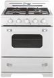 Unique Appliances 30" Marshmallow White Classic Retro Offgrid Freestanding Gas Range-0