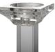 A & B Home Leon Crystal Clear Pillar Candle Holder-1