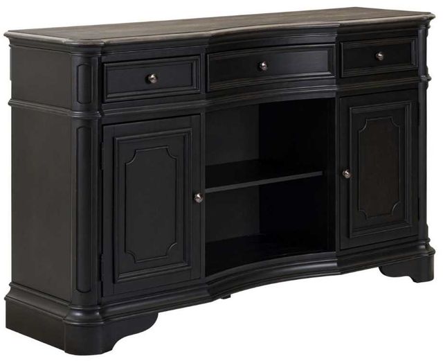 Liberty Furniture Magnolia Manor Antique Black/Weathered Bark Server-0