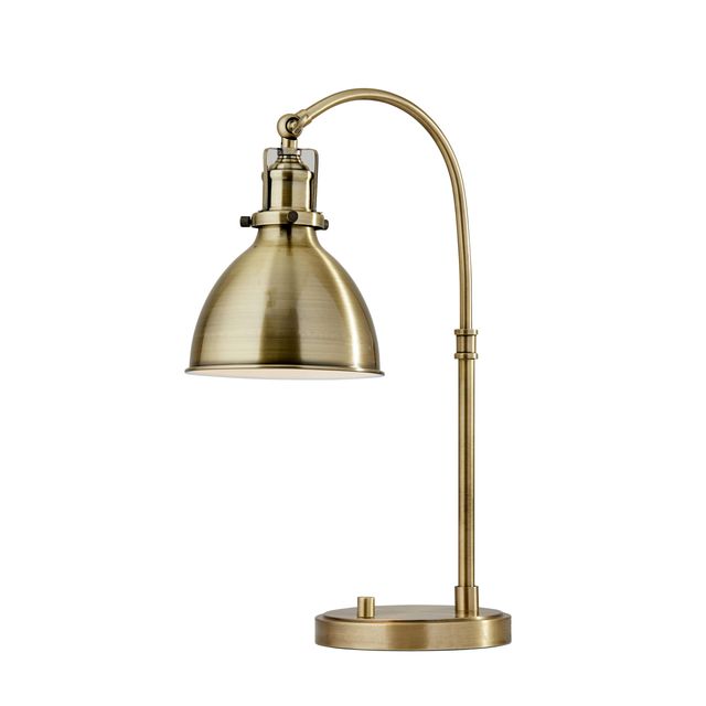 Adesso® Abott Antique Brass Desk Lamp-0