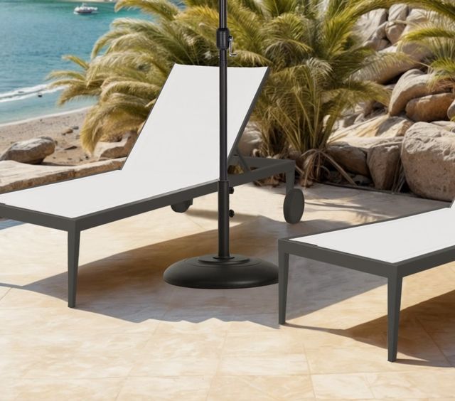 Meridian Furniture Cozumel Black Steel Outdoor Patio Base-3