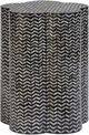 TOV Furniture Truffle Black Mother of Pearl Shell Side Table-3