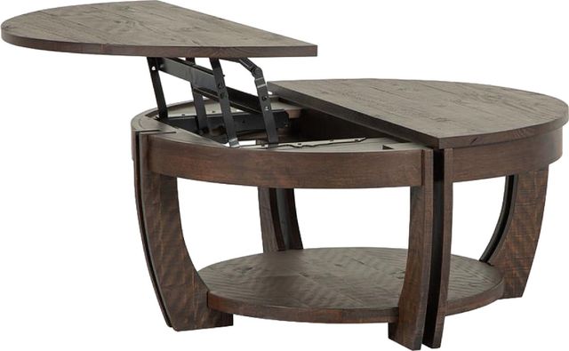 Magnussen Home® Lyndale Nutmeg Lift Top Storage Cocktail Table with Casters-2