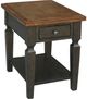 John Thomas Furniture® Home Accents Vista Hickory End Table with Coal Base-0