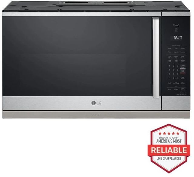 LG 2.1 Cu. Ft. PrintProof™ Stainless Steel Over The Range Microwave with ExtendaVent® 2.0-1