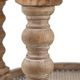 A & B Home Hilton Head Toffee Wooden Coffee Table with Rattan Shelves-5