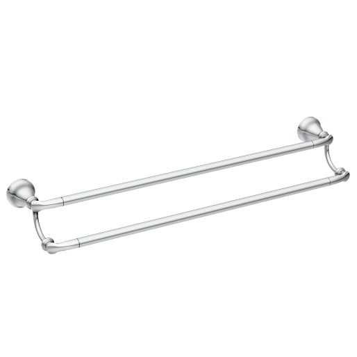 Moen®  Hilliard Chrome 24" Double Towel Bar-0