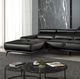 Furniture of America® Vadso Black Sectional with Left Chaise-1