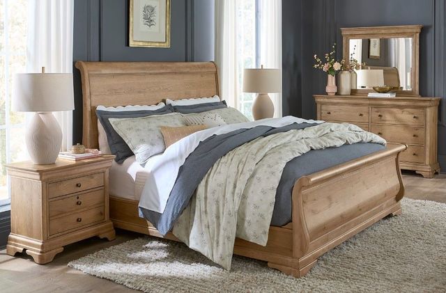 aspenhome® Chateau Philippe Cognac Eastern King Sleigh Bed-2