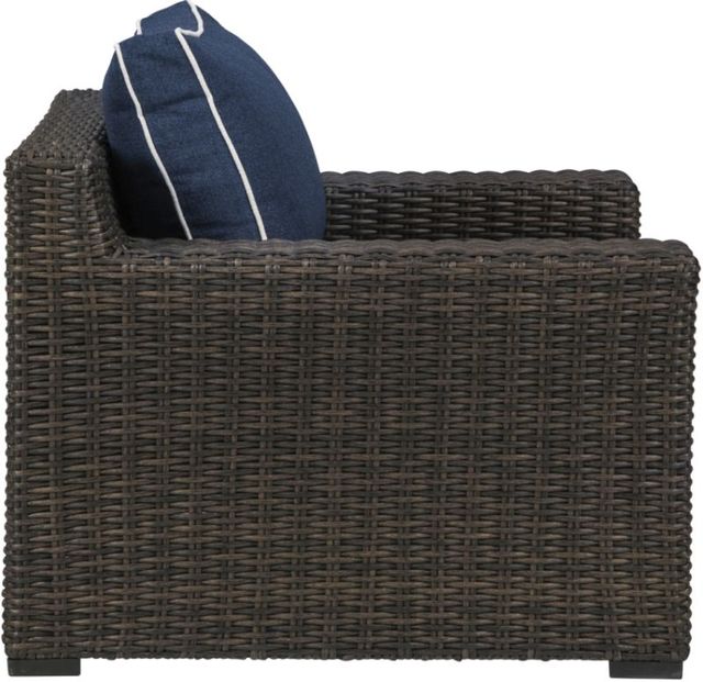 Signature Design by Ashley® Grasson Lane Brown/Blue Lounge Chair with Cushion-3