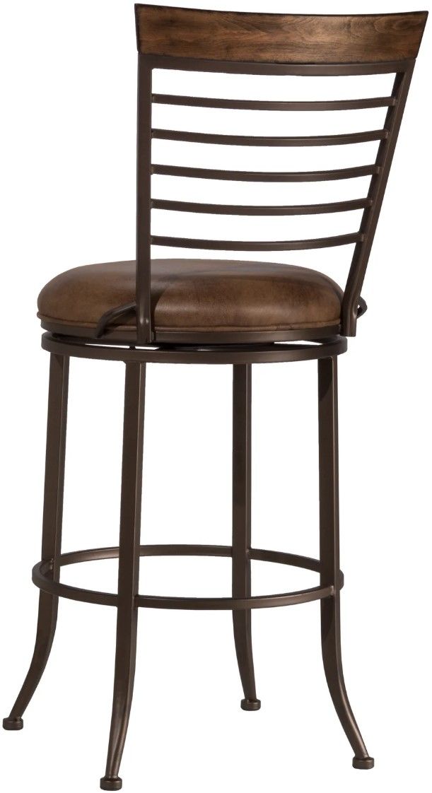 HH2 Home Terrell Brown/Walnut Bar Stool-1