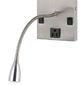 Cal® Lighting & Accessories Brushed Steel Wall Lamp-1