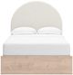 Signature Design by Ashley® Shapella Tan/White Youth Full 2-Drawer Upholstered Storage Panel Bed-2