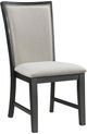 Elements International Grady Black Slat Back Dining Side Chair-0