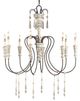 Currey & Company Hannah Stockholm White/Rust Medium Chandelier-0