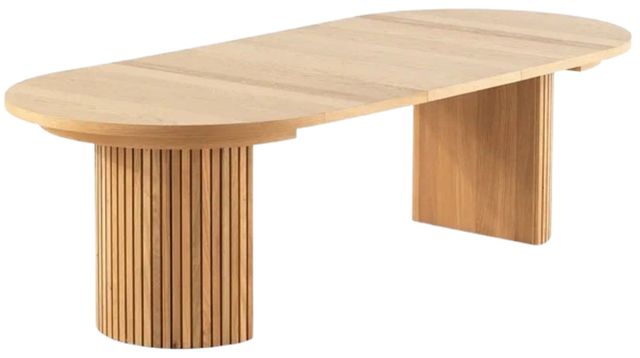 Transformer Table Transformer Scandinavian Oak Round Extendable Dining Table-1
