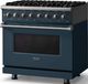 Viking® 5 Series 36" Squall Pro Style Dual Fuel (NG) Range with Polished Chrome Trim-3
