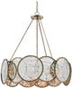 Currey & Company Oliveri Pyrite Bronze/Raj Mirror Chandelier-0