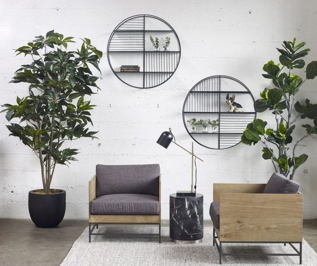 Moe's Home Collection Portal Black Wall Shelf-3