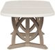 Bernards Citrus Heights Cement Top Trestle Dining Table with Sand Base-3