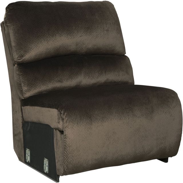 Signature Design by Ashley® Clonmel 6-Piece Chocolate Reclining Sectional with Armless Chairs-3