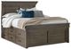 A-America® Glacier Point Graystone Queen Captain Bed-0