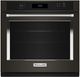 KitchenAid® 27" PrintShield™ Black Stainless Steel Single Electric Wall Oven-0