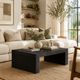 Crestview Hendrix Black Cocktail Table-1