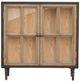 Nest Home Collections Camden Espresso/Natural Doors Accent Cabinet-0