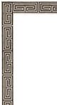 Bassett Mirror Newton Black/Bone Floor Mirror-1