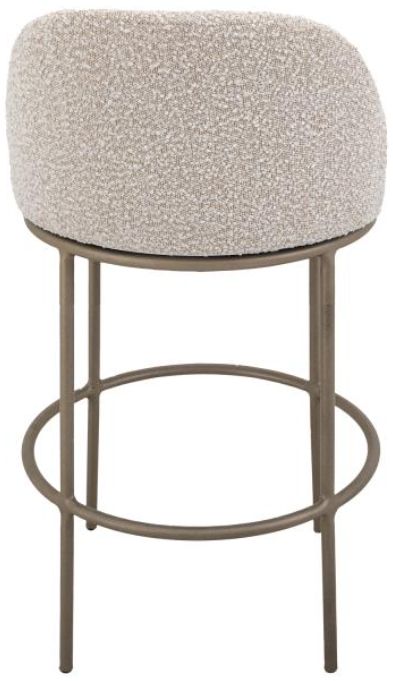 International Furniture Direct Snow Blacksmithing Brown/Ivory 24" Counter Stool-3