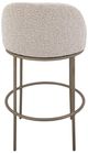 International Furniture Direct Snow Blacksmithing Brown/Ivory 24" Counter Stool-3