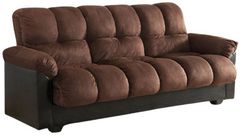 Milton Greens Stars Dark Brown Click Clack Futon Couch with Storage