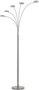 Cal® Lighting & Accessories Malibu Brushed Steel Floor Lamp-0