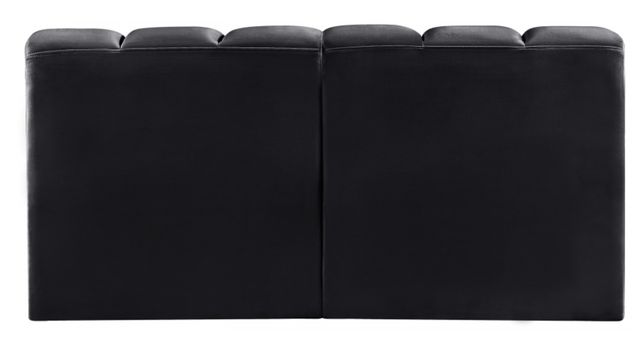 Meridian Furniture Arc 2-Piece Black Velvet Sectional-2