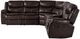 Homelegance® Bastrop Brown 3-Piece Manual Reclining Sectional-3