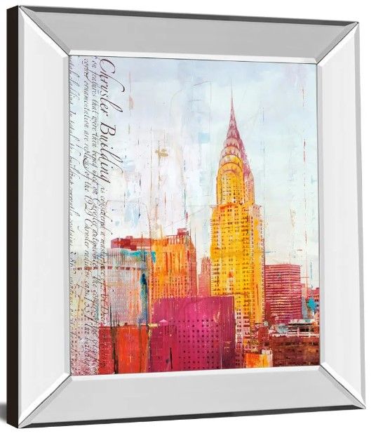 Classy Art The City That Never Sleeps Il by Haub Mirror Framed Wall Art-0